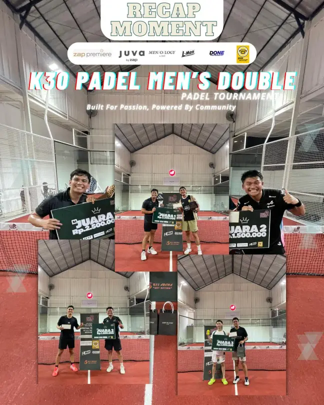 Recap collage from the K30 Men's Double tournament